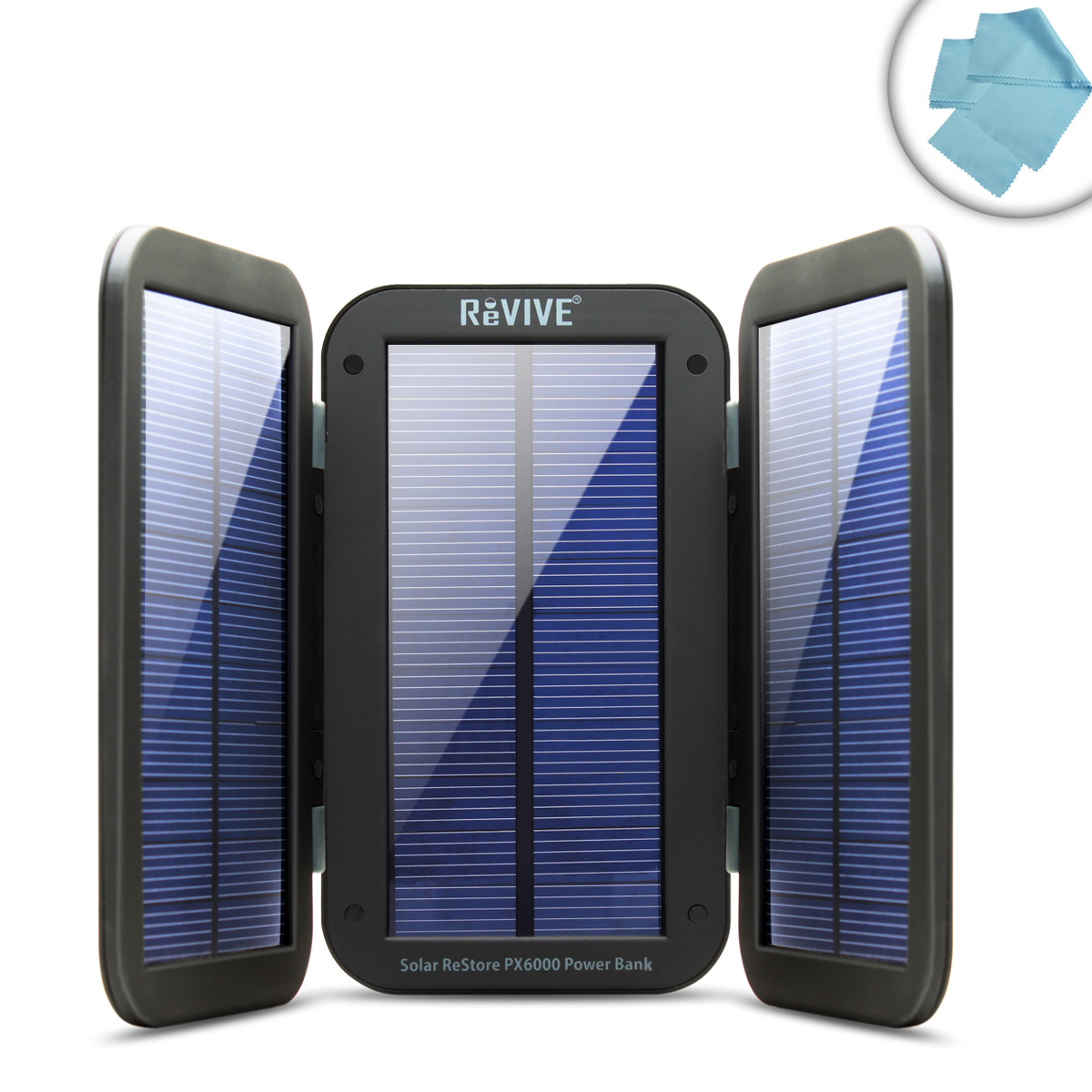 Solar Restore PX6000 Power Bank Charger USB Rechargeable Battery Pack 