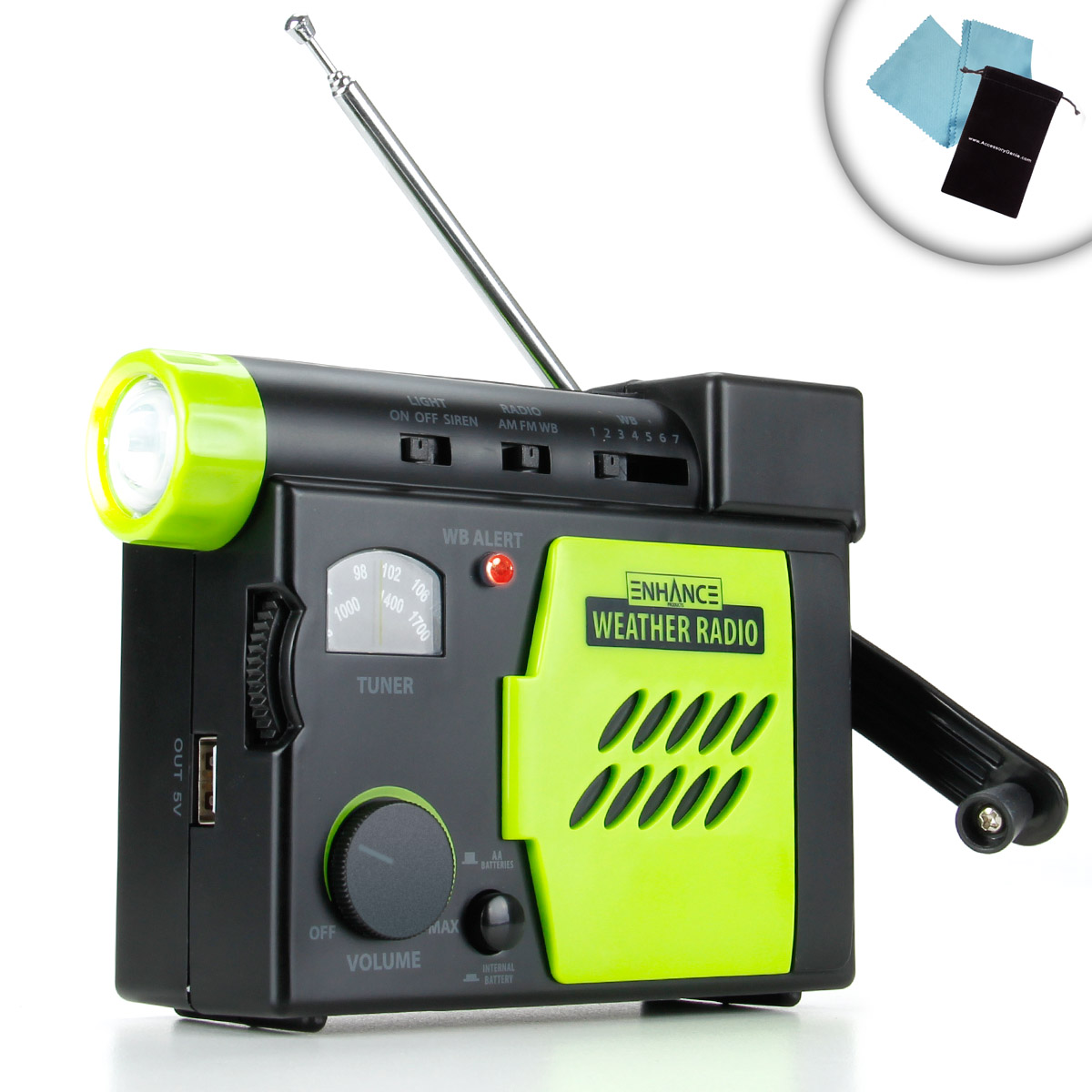  rechargeable 7 band emergency weather radio enhance rechargeable 7