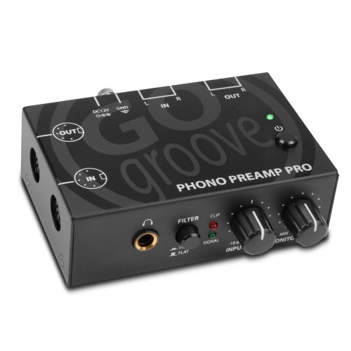 GOgroove Phono Turntable Preamp Pro with RCA Input / Output , DIN Connection , RIAA Equalization
