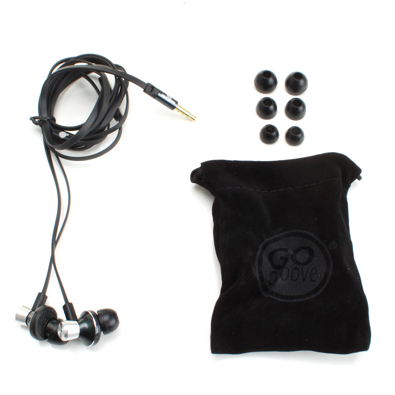 AudiOHM iDX Noise Isolating Earphones with Built in Microphone  Slate